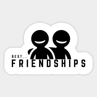 best friendships man light Sticker